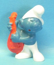 20013 GITARREN Schlumpf  Nr. 11 Gitarre leuchtrot Schleich HK