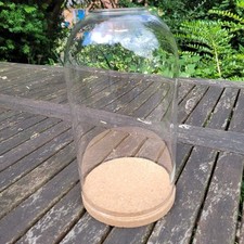 Glashaube Glas Haube 22cm Glocke Glasglocke Gloche Glassturz Glasdom Surz Kork