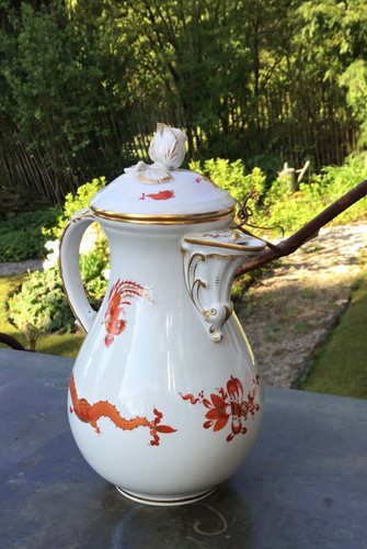 Meissen kaffeekanne roter - meissen,