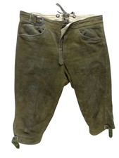 Herren Kniebund Lederhose 54 L/XL Knickerbocker Leder braun Tracht (EB)