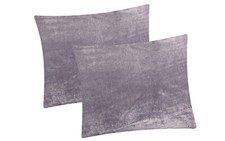 2er Set Fleece Winter Kissenbezug 40x80 40x40 flauschig Kissenhülle plüsch warm