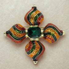 Damen Brosche mit Strassstein