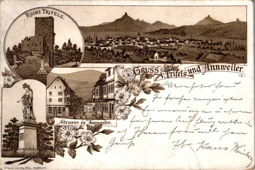 Litho gruss aus annweiler - aus,