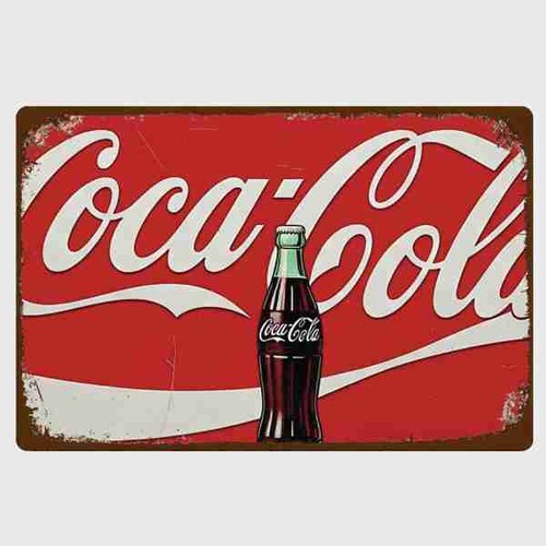 Blechschild coca cola - blechschild,