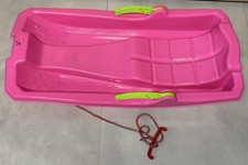 Neuwertiger Schlitten/Bob,lenkbar mit Bremsen und Seil in pink