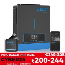 EDECOA Hybrid Wechselrichter 10200W 6200W 4200W MPPT 12V 24V 48V WIFI APP WLAN