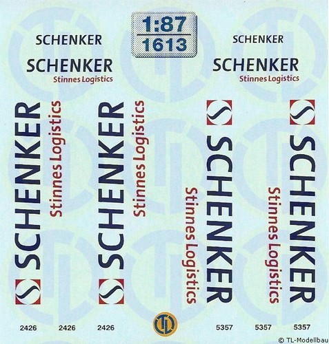 1613 decals schenker stinnes - decals,