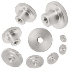 Rändelmutter Edelstahl V2A M3,M4,M5,M6,M8,M10 DIN 466 & 467 flache & hohe Form 