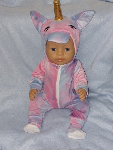 Puppen kleidung einhorn rosa - einhorn,