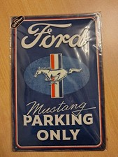 Blechschild Ford Mustang Logo