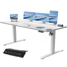 Computertisch Schreibtisch Stehtisch Elektrischer Höhenverstellbar USB 160x70cm