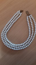 Vintge 3 Reihige PERLENKETTE