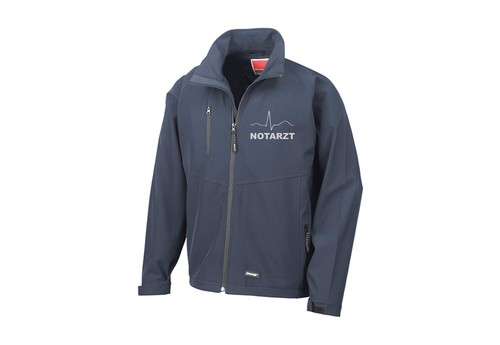 Softshelljacke notarzt blau - notarzt,
