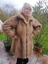 NERZ PELZ WENDEMANTEL LONG