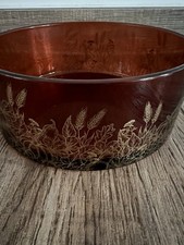Dekoschale Glas Herbst Gold Motiv