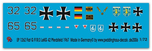 Peddinghaus decals 1262 - 1/72,