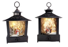 LED-Laterne Schneemann mit