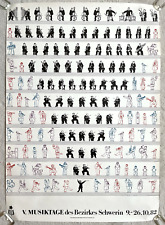 Vintage DDR Plakat Musiktage