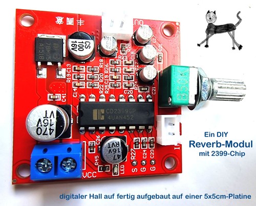 Diy reverb modul - reverb-modul, digital