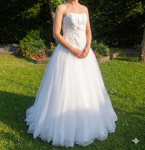 Brautkleid linie trägerlos - brautkleid, a-linie