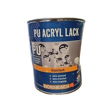 PU Farbe Lack Innen/Außen Holzfarbe, 2 l hochdeckend weiß BEULE Glanzlack 9010