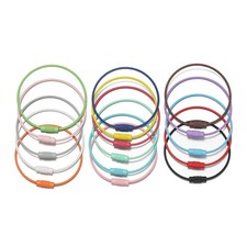 50mm 10er Set Eisen Schlüsselringe Bunte Schlüsselbund Ringe DIY
