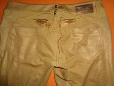 Original Robin‘s Jean Damenhose Gr. S gold mit Stretch Spandex  Made in USA