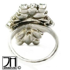 50er Jahre Modeschmuck Strass ring 50s fashion jewelry paste ring