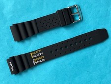 Uhrband Diver wasserfest 20 mm schwarz Ersatzband  Uhrenarmband Taucherband E