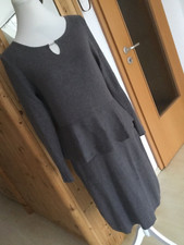 ✦ COMMA ✦ Gr. 42 ∞ Damen Strickkleid m. Schößchen ∞ Baumwolle & Viskose