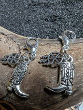2  x Charm Anhänger Cowboy