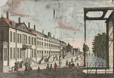 Vue aupres le parc Koekamp Den Haag Ansicht kol. Guckkasten-Kupfer Niederlande 