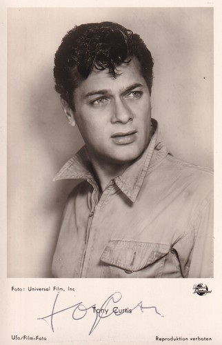 Tony curtis originalautogramm - curtis,