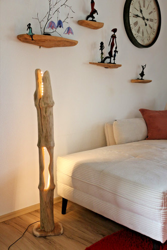 Stehlampe mit led - stehlampe-mit-led-aus, holz