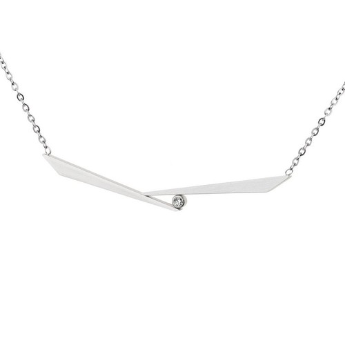 Collier edelstahl brillant - edelstahl,