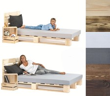 Palettenbett aus Holz