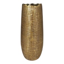 große Vase Keramik gold /