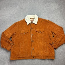 Levis Cordjacke Erwachsene X Large braun Sherpa gefüttert Red Tab Trucker...