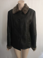 Hochwertiger Echtleder Felljacke von Joy, schwarz,  Gr. 46