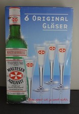6 Gläser Malteser Aquavit im Karton