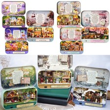 Miniatur-Holzpuppenhaus-set