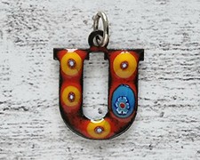 Vintage Emaille Anhänger U