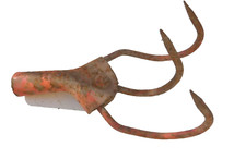 alte Hacke hacken Kralle Werkzeug Egge 🍄 Gartenhacke Eisen 3 Zinken Aufsatz