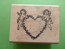 Motivstempel Engel mit Herz #2  ca:65x50mm