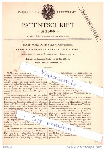 Original patent werndl in - -,