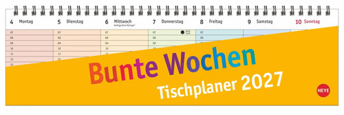 Bunte wochen wochenquerplaner - bunte,