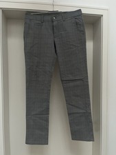 Alberto Golf Pants 48 Karo Hose Chino, Herren, hellgrau