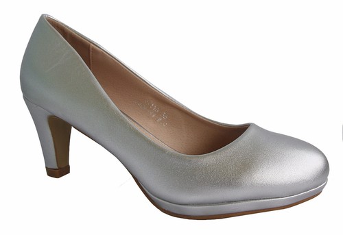 Brautschuhe abend pumps silber - brautschuhe,