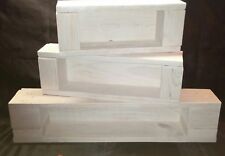 3 Holzregale Board Wandregal Gewürzregal Handmade Paletten weiß + *Halterung*