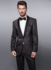 Slim Line Smoking Sakko & Hose im Mix Gr. 46 - 98 Wilvorst Anzug black tie